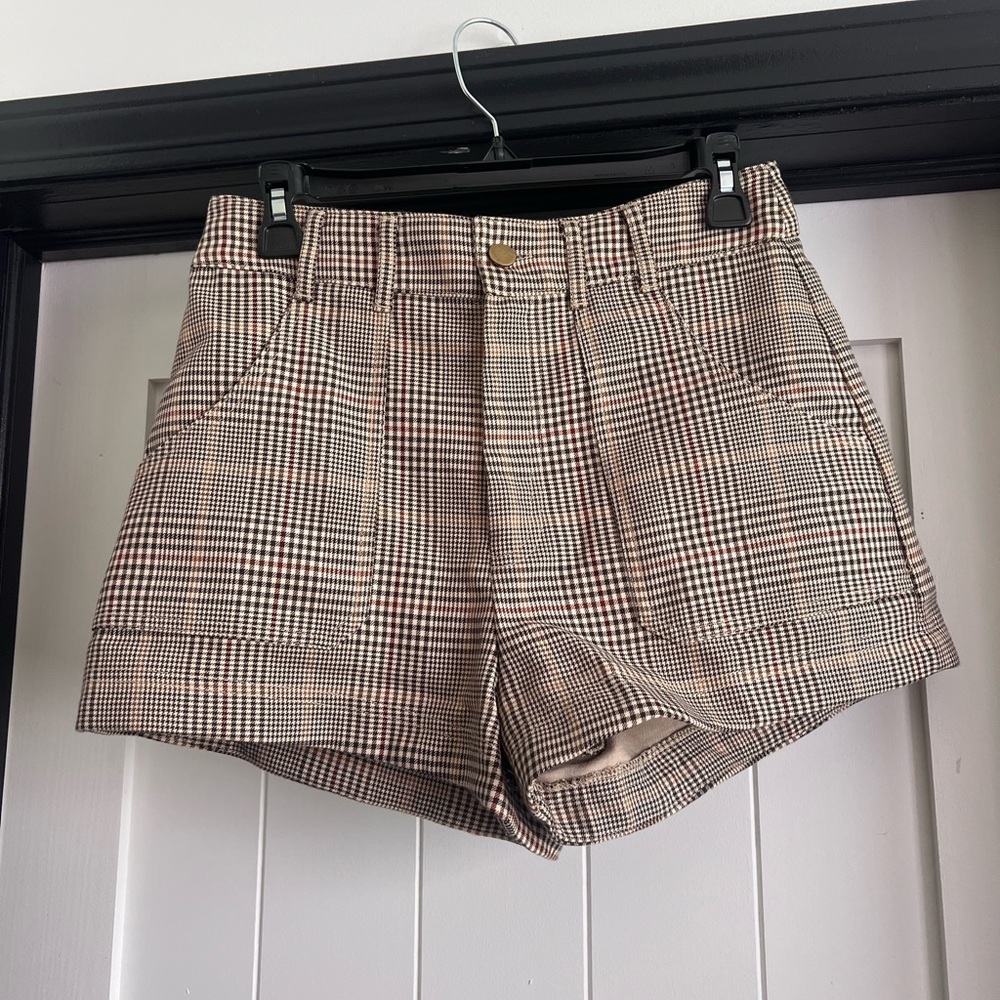 Plaid Zara shorts